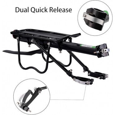 ROCKBROS Bike Bicycle Cargo Rack Rear Bike Rack for Back of Bike Carrier Rack with Fender Quick Release Mountain Road Bicycle Rear Racks